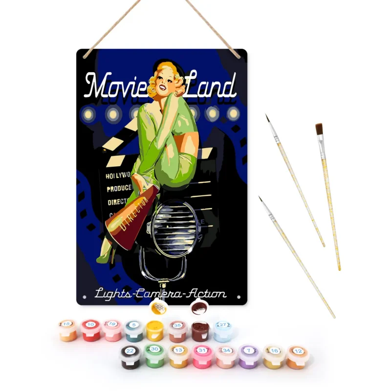 02-2 Movie Land - Poster Metallico Fai da Te