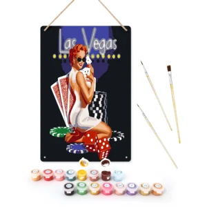 Best Paint by Numbers Kits for Adults and Kids 75 Las Vegas DIY Bar Metal Poster