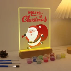 Santa with Gifts - LED Paint by Numbers