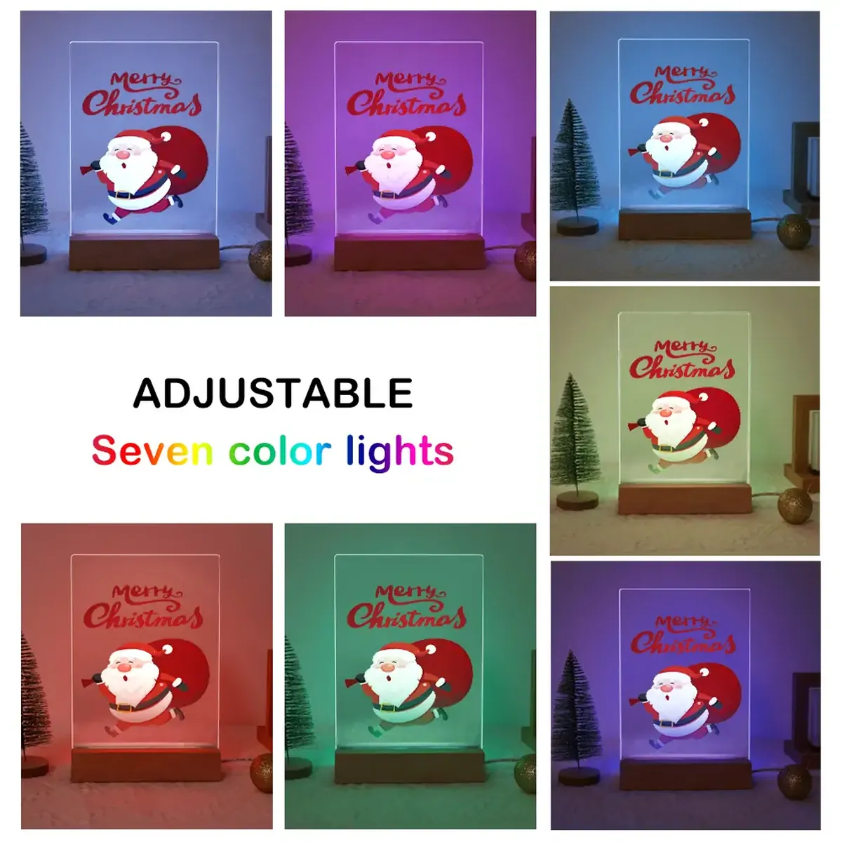 Tomten med presenter - LED-målning efter nummer 4 023 8 1 DIY-målningar - Målning efter nummer - Diamond Painting