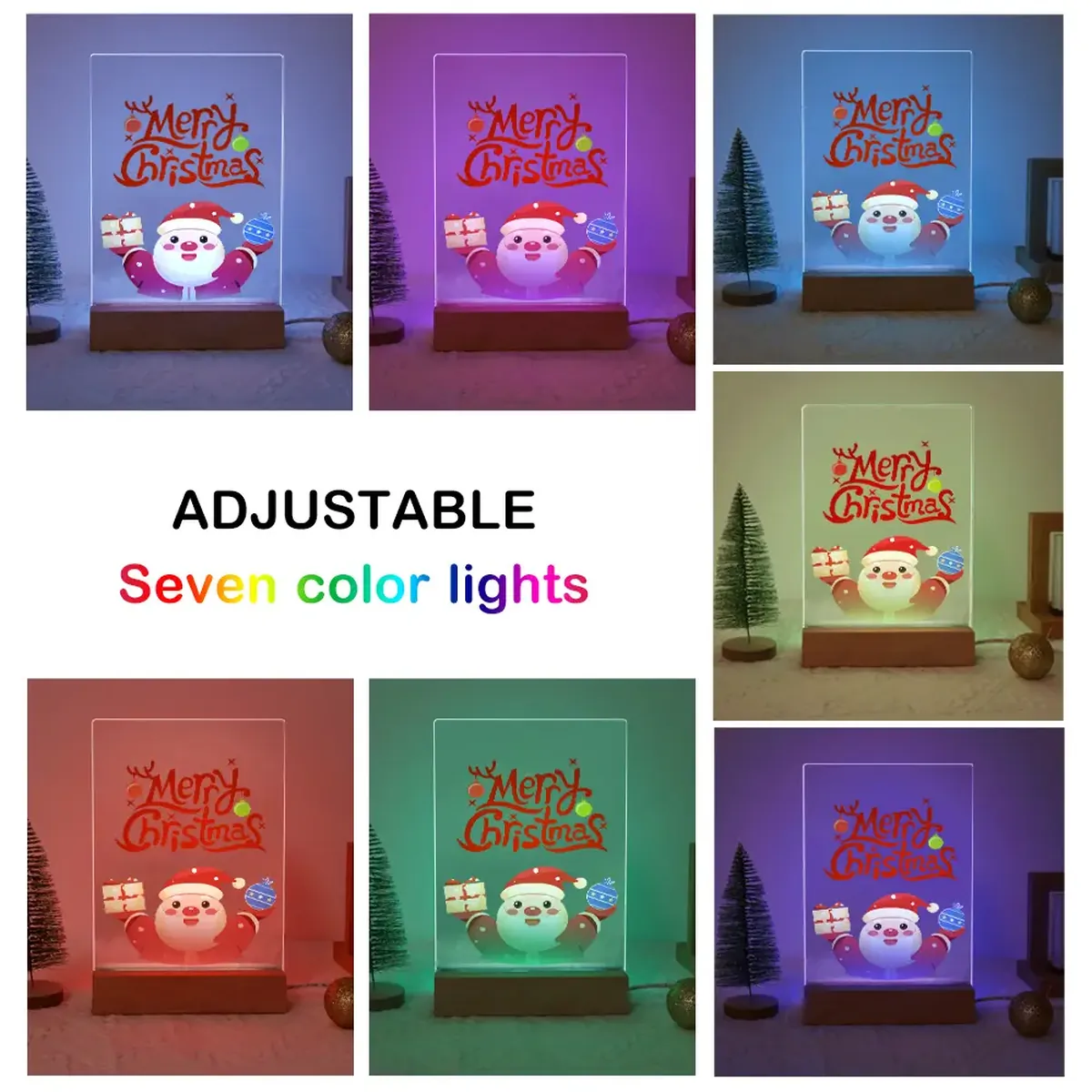 Happy Santa - Fröhliche Weihnachten LED Malen nach Zahlen 4 Fröhlicher Santa – Frohe Weihnachten LED Malen nach Zahlen