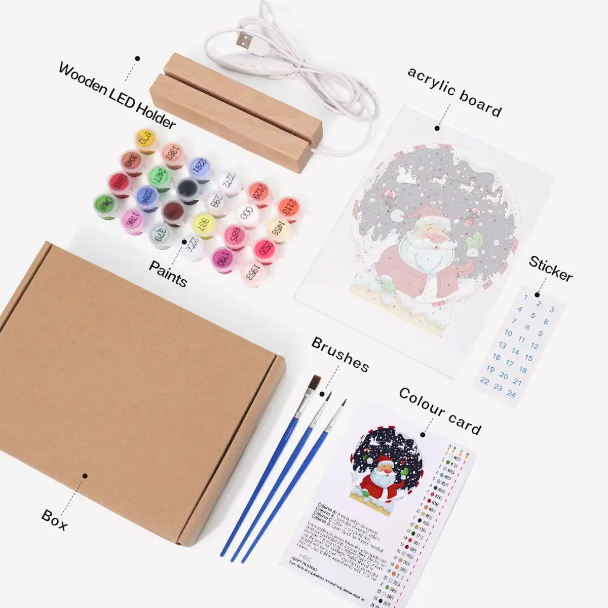 Amazing Santa - Peinture Numérotée à LED 2 Amazing Santa - Peinture Numérotée à LED