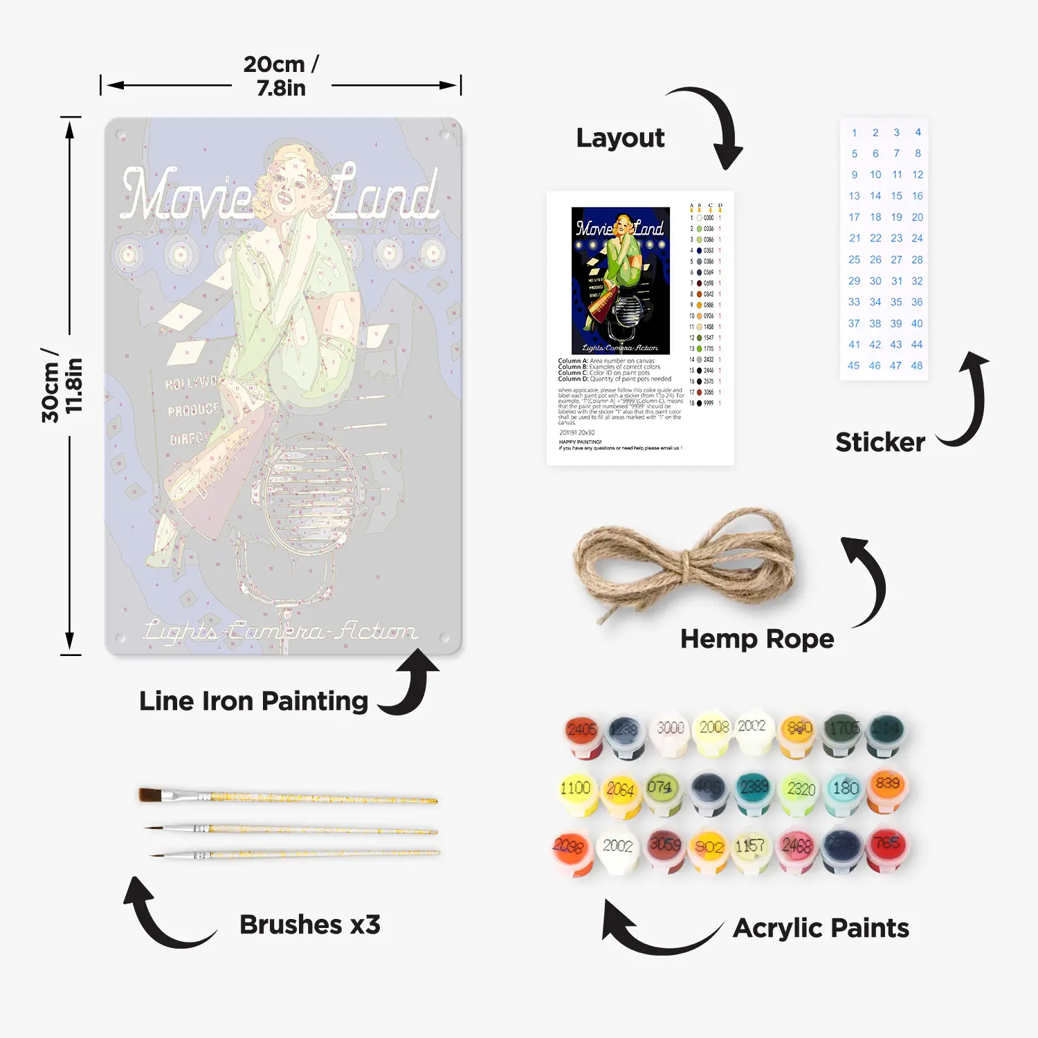 Movie Land - Poster Metallico Fai Da Te 1 Movie Land - Poster Metallico Fai da Te