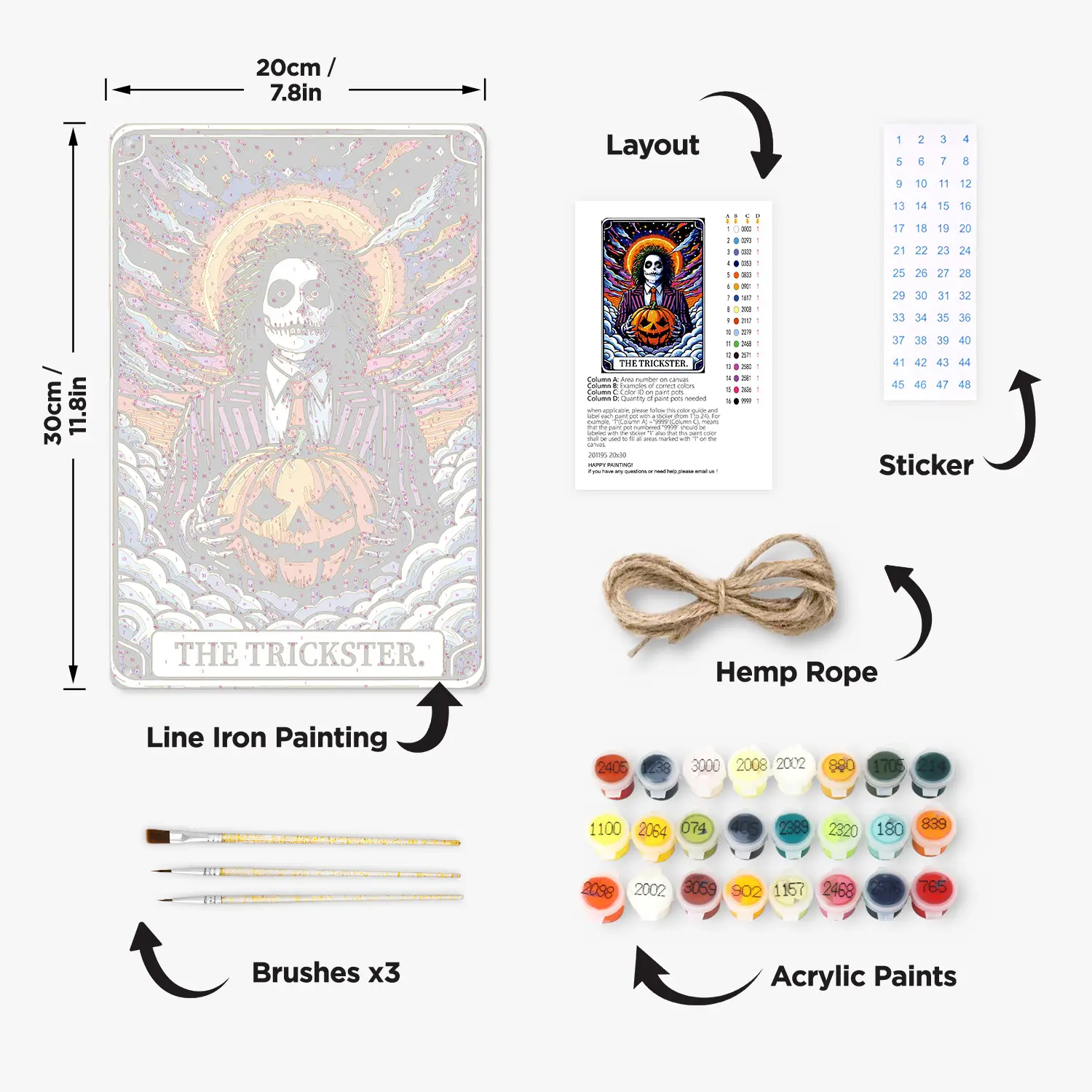 The Trickster Halloween - DIY Metal Poster 1 07 7 1 DIY schilderijen - Schilder op nummer - Diamond Painting