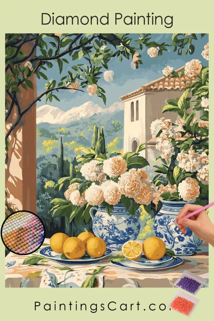 Fruits et Fleurs avec Paysage Urbain 1 Fruits et Fleurs avec Paysage Urbain