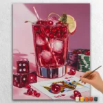 Boisson froide aux cerises