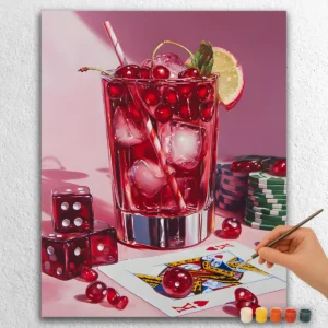 Boisson froide aux cerises