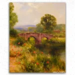 Die Brücke im Herbstwetter