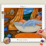 Grosse Dame dans une Baignoire