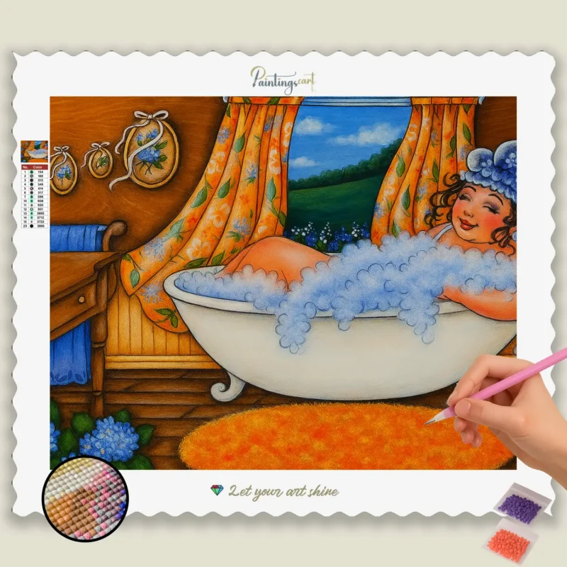 Grosse Dame dans une Baignoire