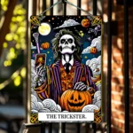 Poster Metallico Fai-da-te per Halloween del Trickster