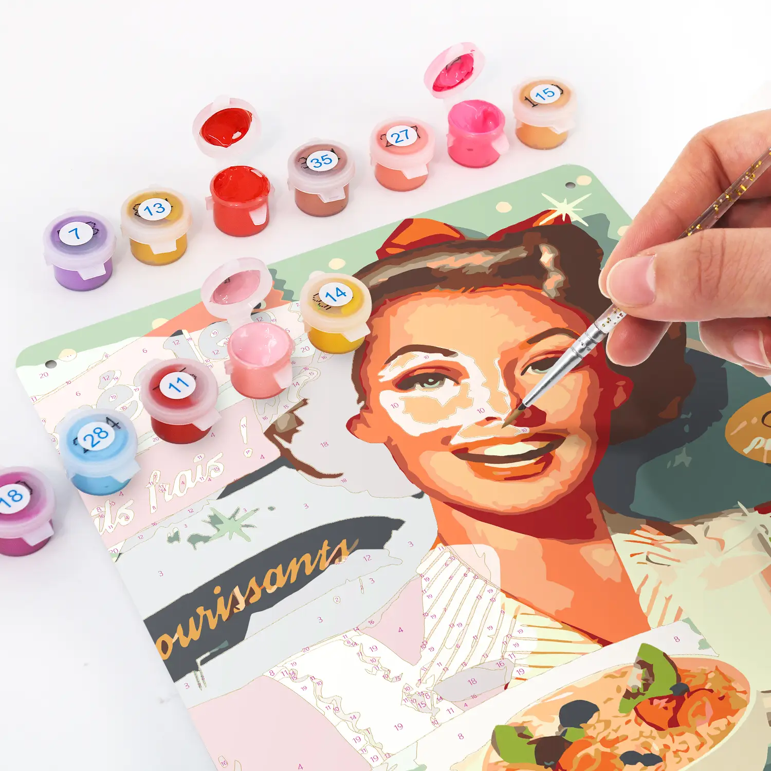 Vintage Vrouw - DIY Metaalposter 3 Vintage Vrouw - DIY Metaalposter