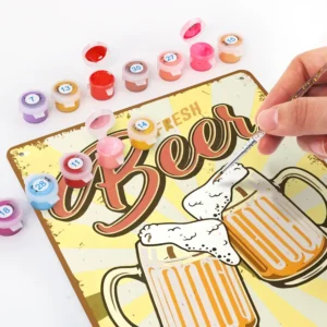 Bière Fraîche Meilleure en Ville DIY Peinture par Numéros