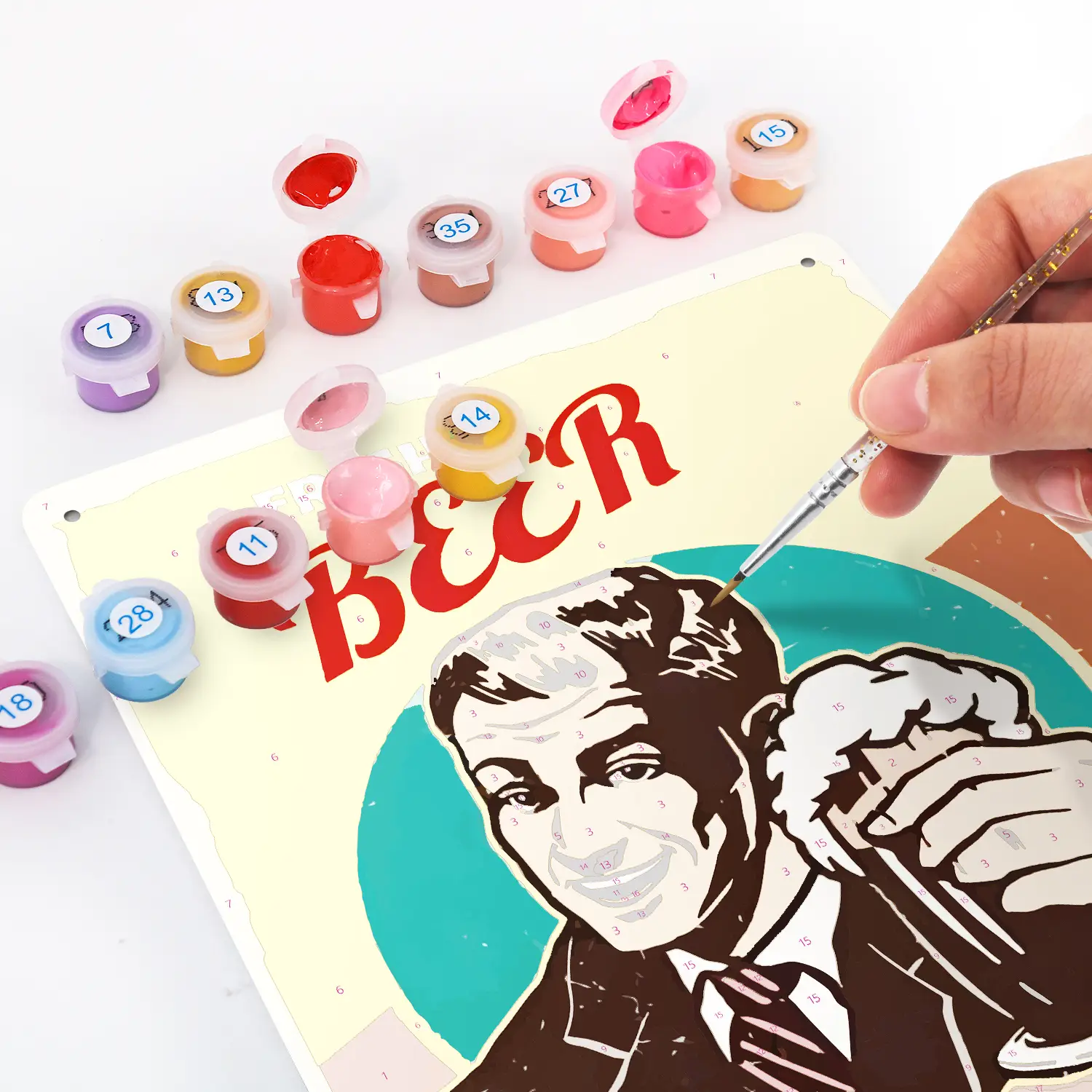 Poster Metallico Fai da Te Birra Fresca 3 Poster Metallico Fai Da Te per Birra Fresca