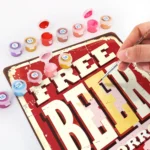 Free Beer Tomorrow - DIY Metall-Bar-Poster