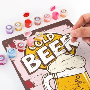 Paint by Numbers Metal Poster