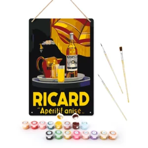 Best Paint by Numbers Kits for Adults and Kids 73 Ricard Wine Bar Metal Poster