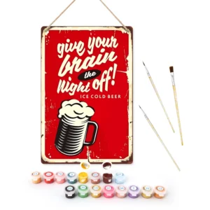 Best Paint by Numbers Kits for Adults and Kids 77 Night Off Bar Metal Poster