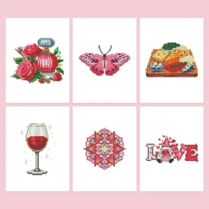 Pink Dreams Collection - Mini Diamond Painting (6-Pack)