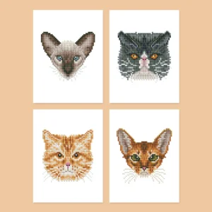 Cute Kittens - Mini Diamond Painting (4-Piece Set)