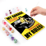 My Garage My Rules - DIY Metal Poster