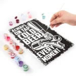 Bière Froide Toujours au Robinet Affiche Métal DIY