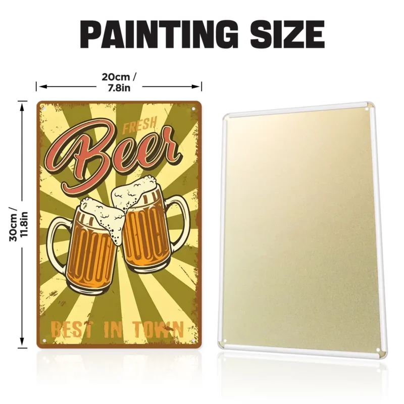 Bière Fraîche Meilleure en Ville DIY Peinture par Numéros