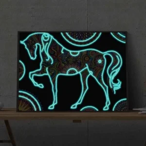 Mosaic Stallion - Luminous Diamond Painting