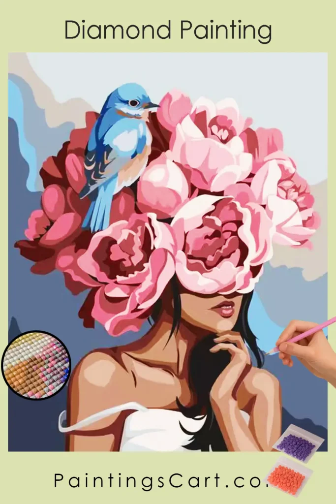 The Flower Girl 1 504852 pin diamond painting paintingscart 683x1024 1 DIY paintings - Paint by numbers - Diamond Painting