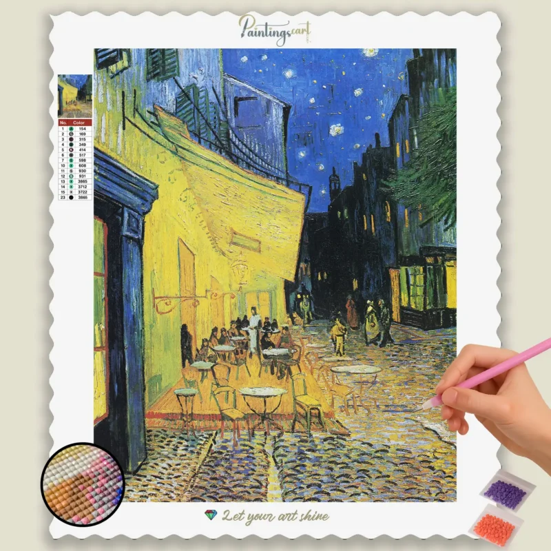 549073____base-diamond-painting-paintingscart Café am Abend – Van Gogh