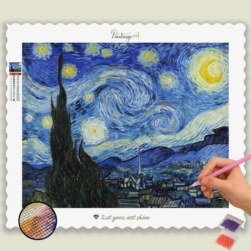 549166_base-diamond-painting-paintingscart Starry Nights Van Gogh