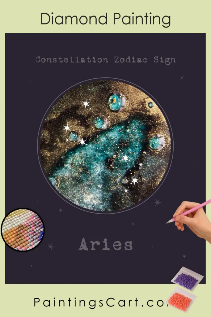 Sterrenbeeld Ram 1 554653 pin diamond painting paintingscart 683x1024 1 DIY schilderijen - Schilder op nummer - Diamond Painting