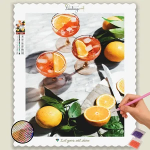 Diamond Paintings och Paint by Numbers 14 Exotische Früchte und Saft