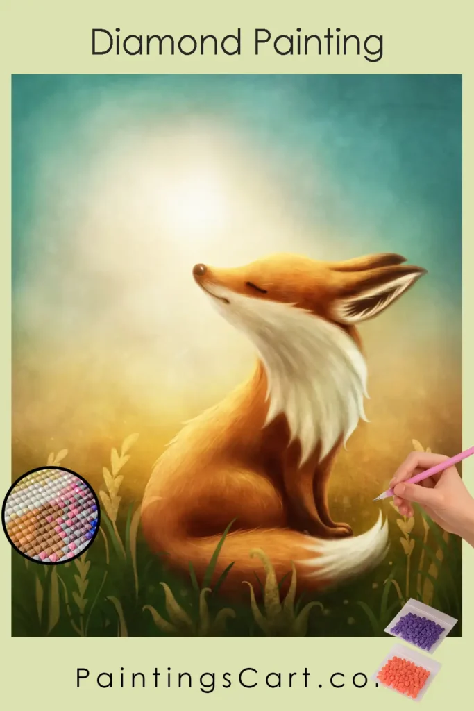 La Volpe Carina 1 554835 pin diamond painting paintingscart 683x1024 1 DIY paintings - Paint by numbers - Diamond Painting