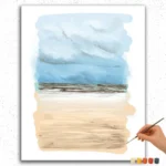 Pintura Vista a la playa