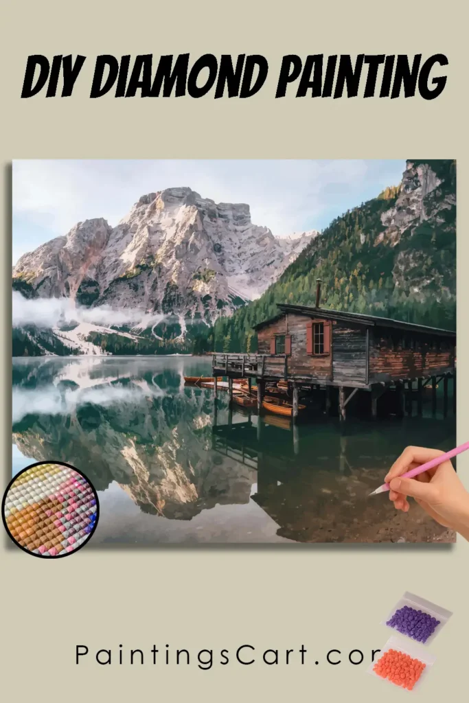 Maison au bord du lac de montagne 1 Maison de montagne et lac