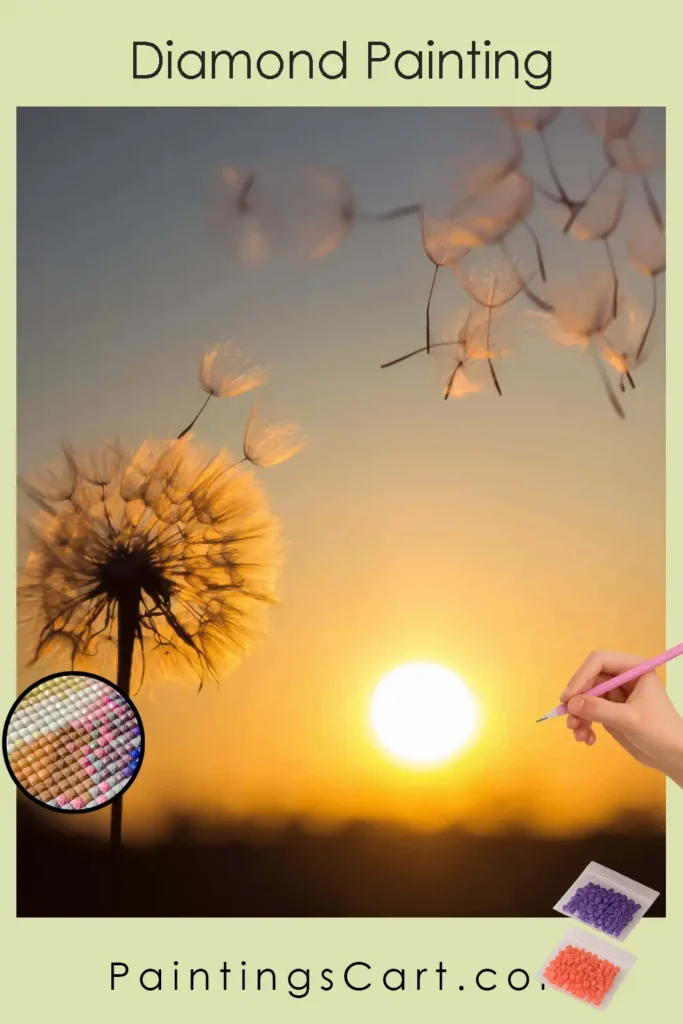 in un'opera d'arte brillante che riempie ogni stanza di calore e armonia. Bagliore Dorato – Tramonto e Pianta 1