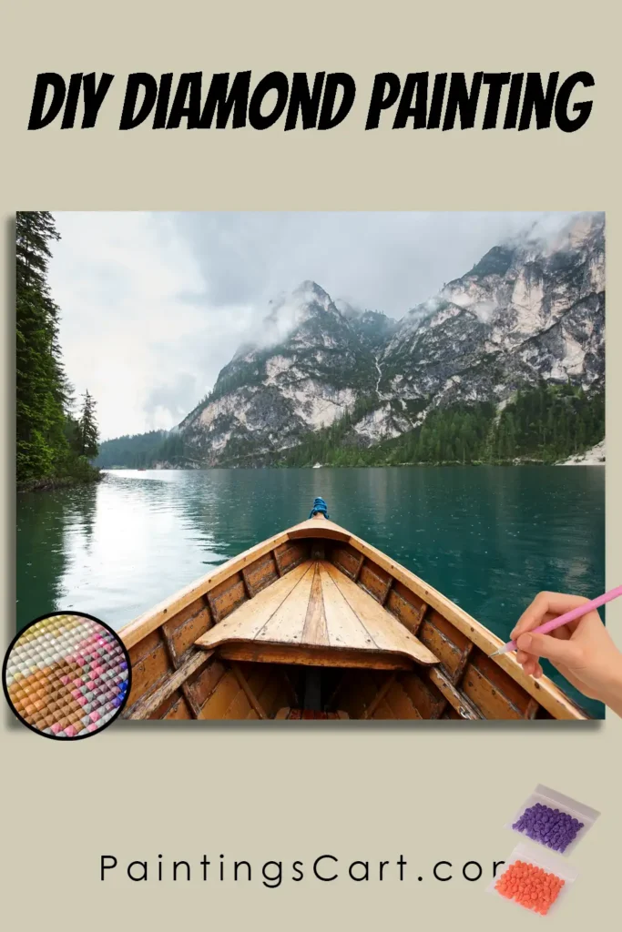 Mountains, Boat & Lake 1 Berge, Boot und See