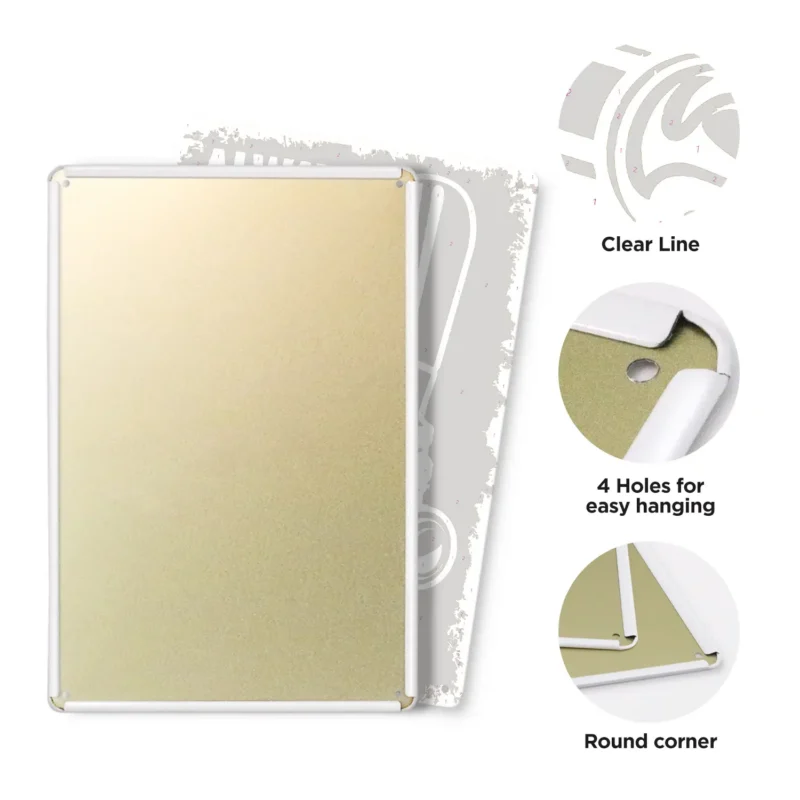 Bière Froide Toujours au Robinet Affiche Métal DIY