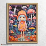 Girl in psychedelic World