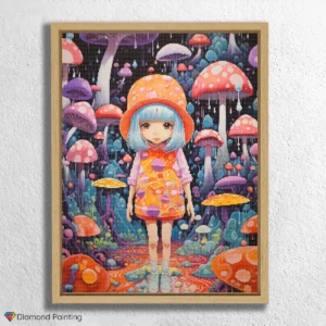 Girl in psychedelic World