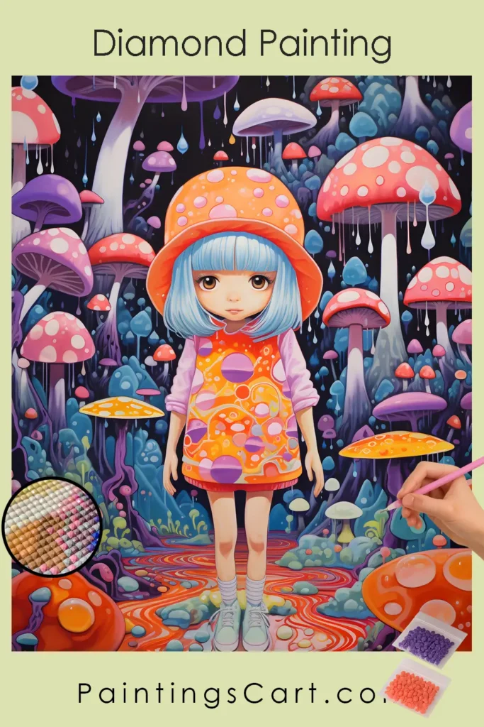 Girl in Psychedelic World 1 Girl in psychedelic World