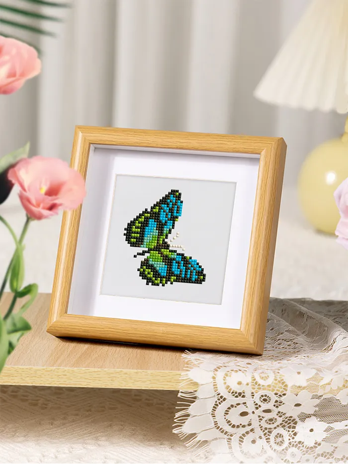 Butterfly Collection - Mini Diamond Painting (9-delt sæt) 1 75743 Paint by numbers Diamond Painting webp 1 DIY-malerier - Paint by numbers - Diamond Painting