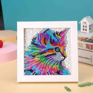 Rainbow Cat - Kids' Diamond Painting Kit