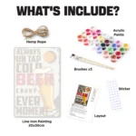 Bière Chaque Instant DIY Affiche Métallique