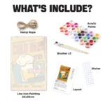 Kall Öl Bäst i Stan DIY Metallaffisch