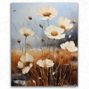 Fleurs blanches en automne