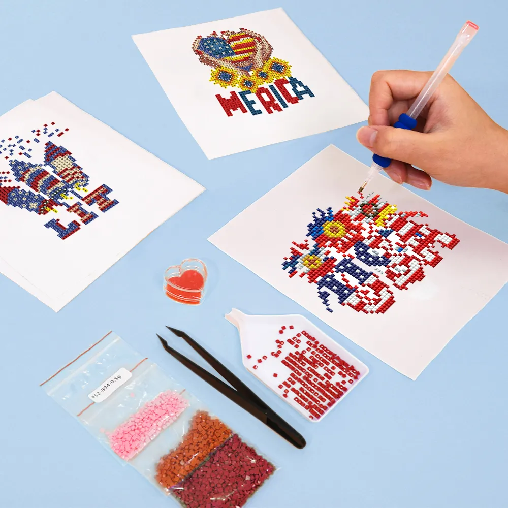 American Dream - Mini Diamond Painting (4-Piece Set) 1 83046 Paint by numbers Diamond Painting webp 1 DIY paintings - Paint by numbers - Diamond Painting