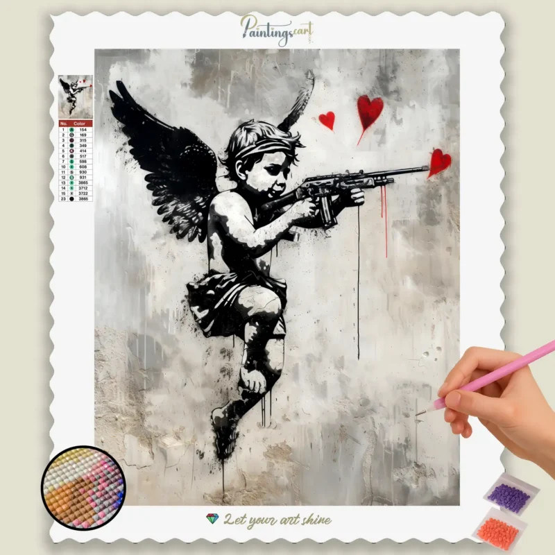 846A_base-diamond-painting-paintingscart Heart hacker Flying Angel