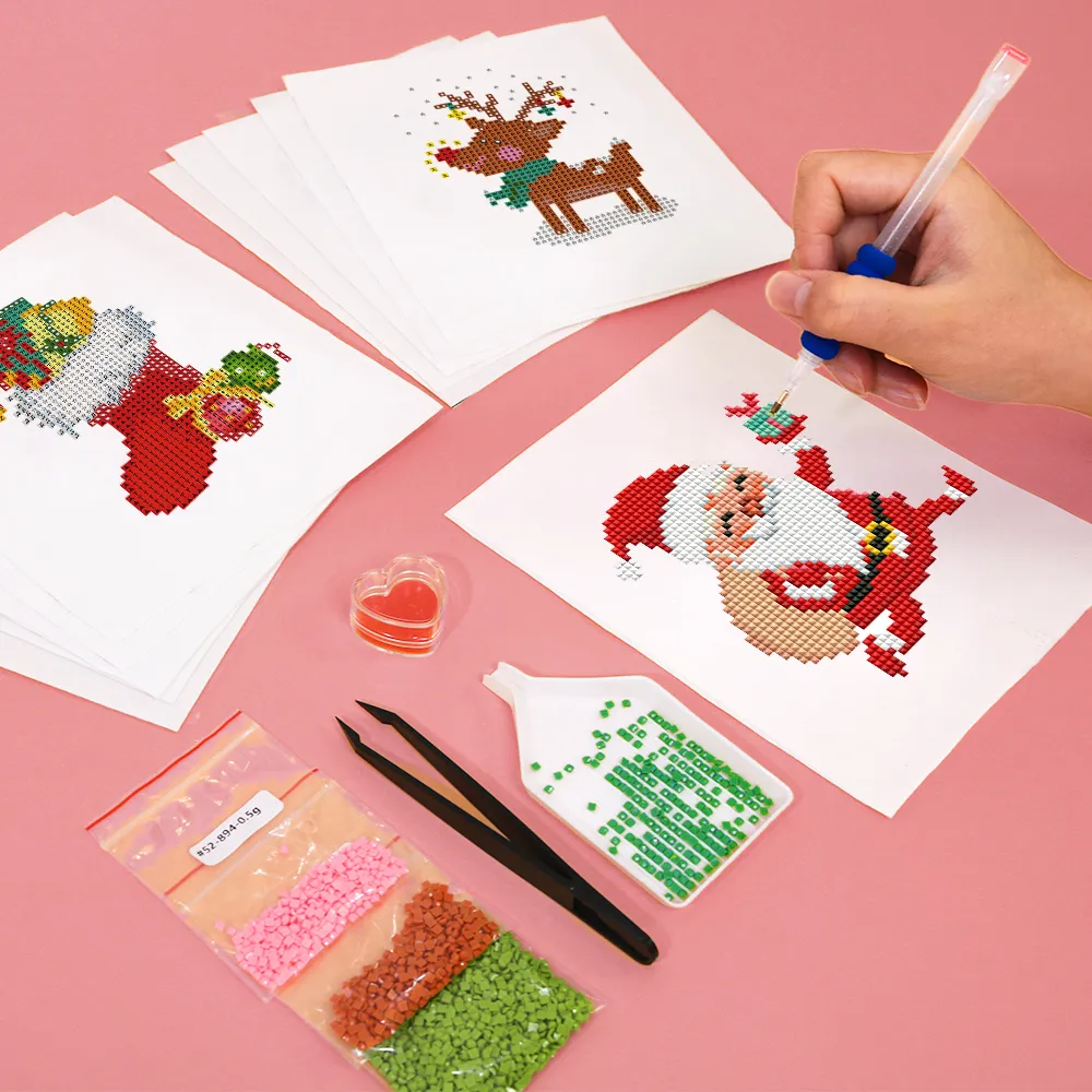 Merry Christmas Mini-Diamond-Painting (12-teiliges Set) 1 84981 Paint by numbers Diamond Painting webp 1 DIY-Malerei - Paint by numbers - Diamond Painting